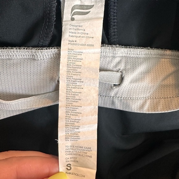 Fabletics The Fundamental Pants Women’s Black Stretch Sweat Wicking - Picture 3 of 7